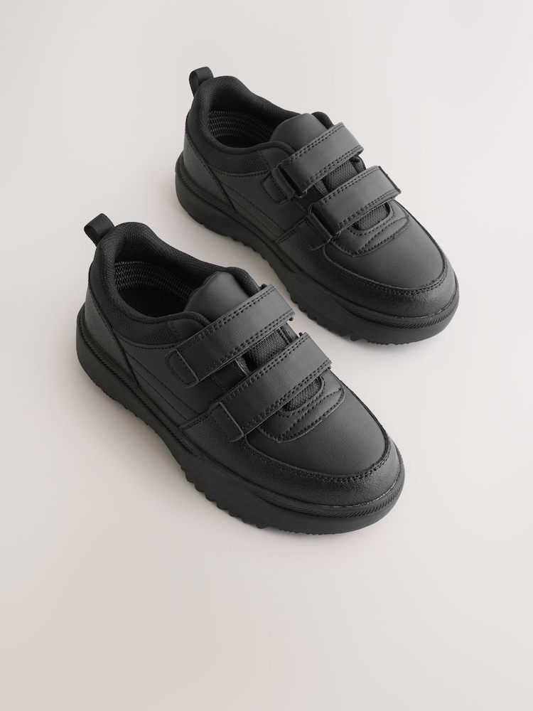 أسود - Waterproof Touch Fastening School Shoes - Image 1 of 5