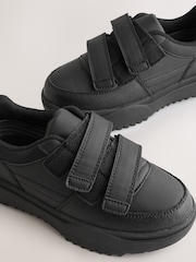 أسود - Waterproof Touch Fastening School Shoes - Image 3 of 5