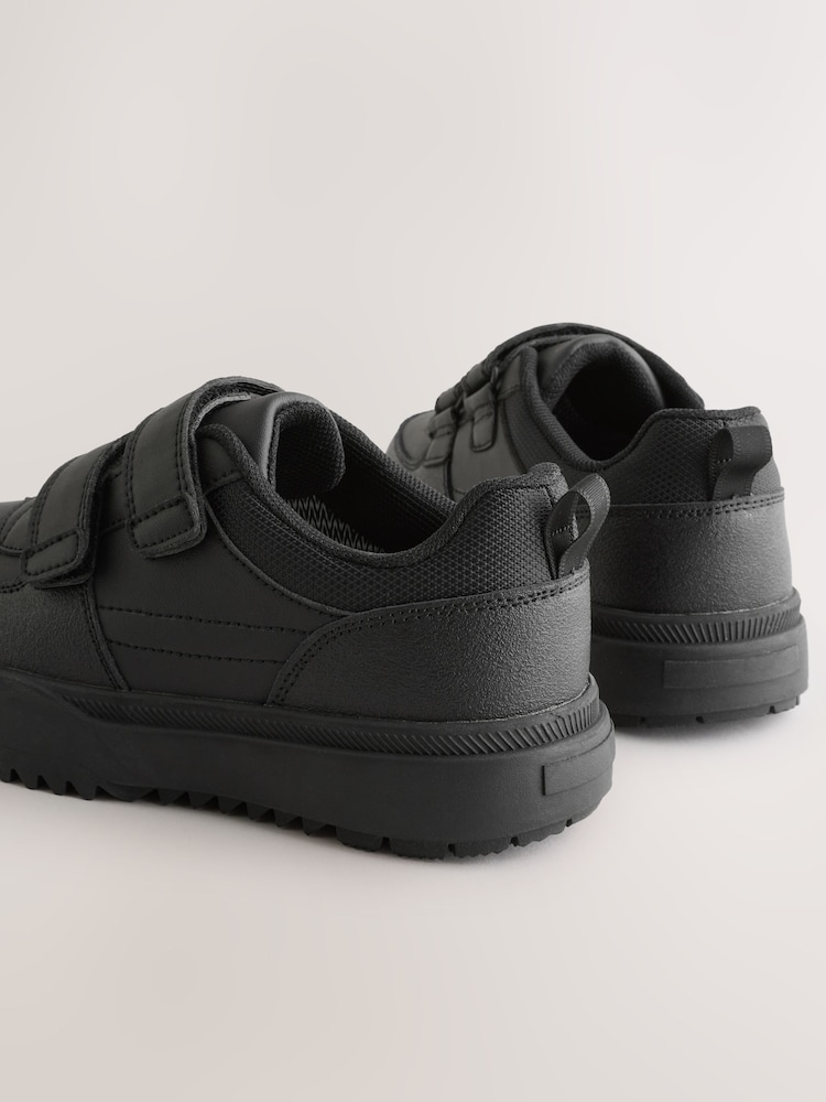 أسود - Waterproof Touch Fastening School Shoes - Image 5 of 5