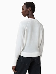 AllSaints White Honor V Cardigan - Image 2 of 8