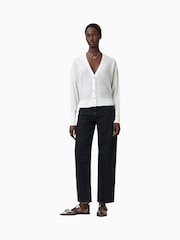 AllSaints White Honor V Cardigan - Image 4 of 8