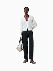 AllSaints White Honor V Cardigan - Image 5 of 8