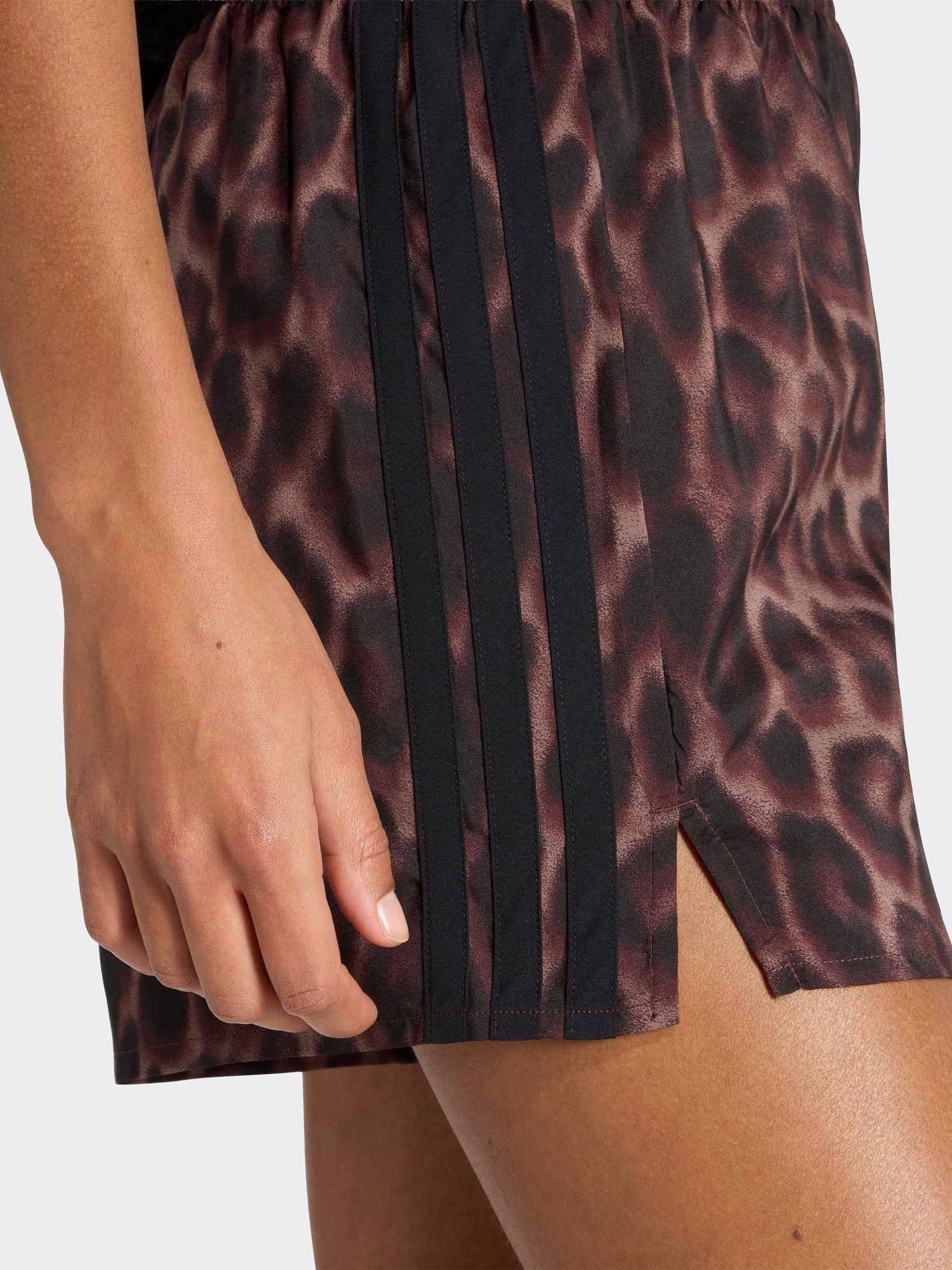 Buy Коричневий - adidas Workout Essentials Leopard Woven Shorts з