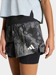 adidas Grey Adi365 Spray Dye 2In1 Shorts - Image 2 of 6