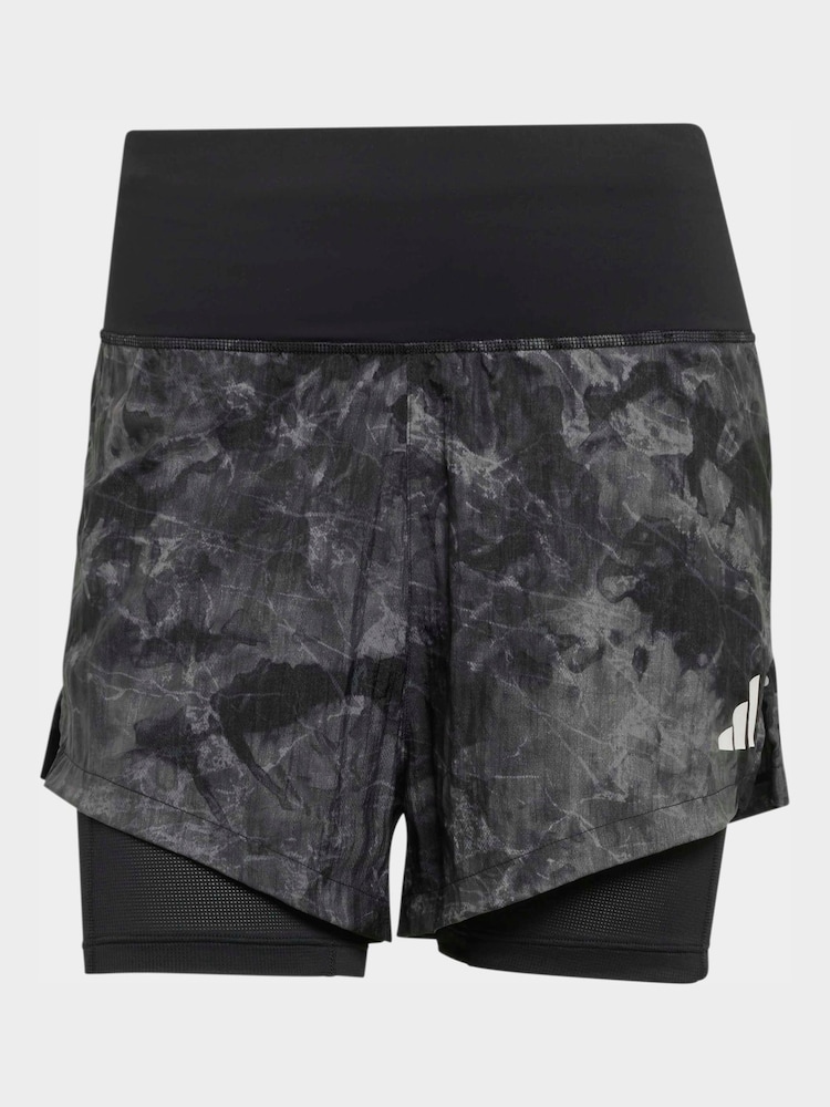 adidas Grey Adi365 Spray Dye 2In1 Shorts - Image 5 of 5 adidas Grey Adi365 Spray Dye 2In1 Shorts - Image 5 of 5