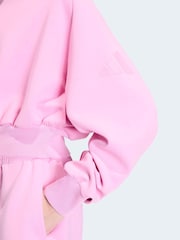 adidas Pink Soft Lux Sweatshirt - Image 5 of 6
