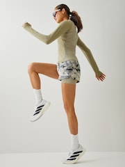 adidas Grey/Black Adi365 Spray Dye 2In1 Shorts - Image 3 of 4