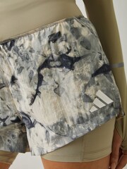 adidas Grey/Black Adi365 Spray Dye 2In1 Shorts - Image 4 of 4