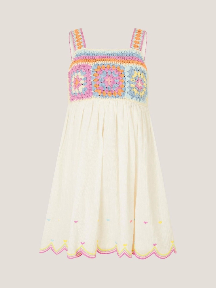 Monsoon Crochet Sleeveless Dress - Imagen 2 de 2