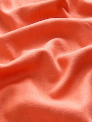 وردي مرجاني - Smart Front Linen Blend Wide Leg Trousers - صورة 9 من 9