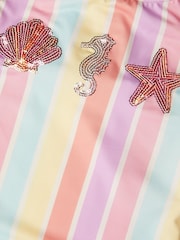 Monsoon Pink Stripe Pastel Swimsuit - Image 3 of 3