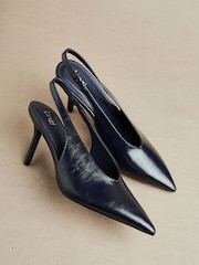 Linzi Blue Blaze Ankle Boots With Stacked Heel - Image 1 of 5