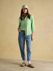 Πράσινο - Πουκάμισο Joules Ida με Μακριά μανίκια από βαμβάκι - Εικόνα 10 του 12