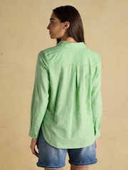 Joules Ida Green Long Sleeve Cotton Shirt - Image 2 of 9