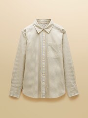 Joules Boyfriend Fit Yellow Stripe Oxford Shirt - Image 12 of 12