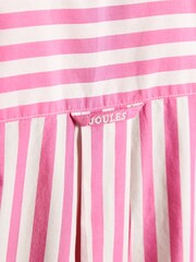 Joules Kiera Pink Stripe Short Sleeve Relaxed Fit Shirt - Image 7 of 8