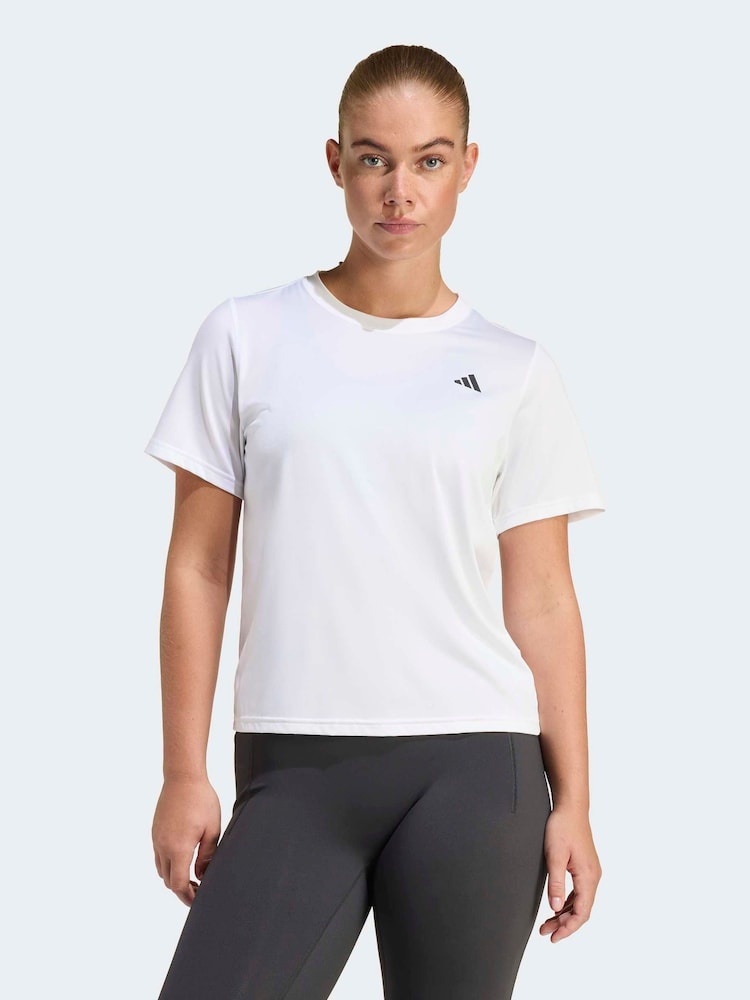 adidas White Workout Essentials Crew Neck T-Shirt - Image 1 of 6