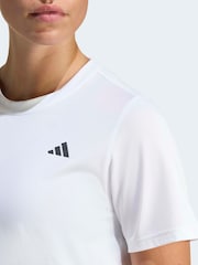 adidas White Workout Essentials Crew Neck T-Shirt - Image 5 of 6