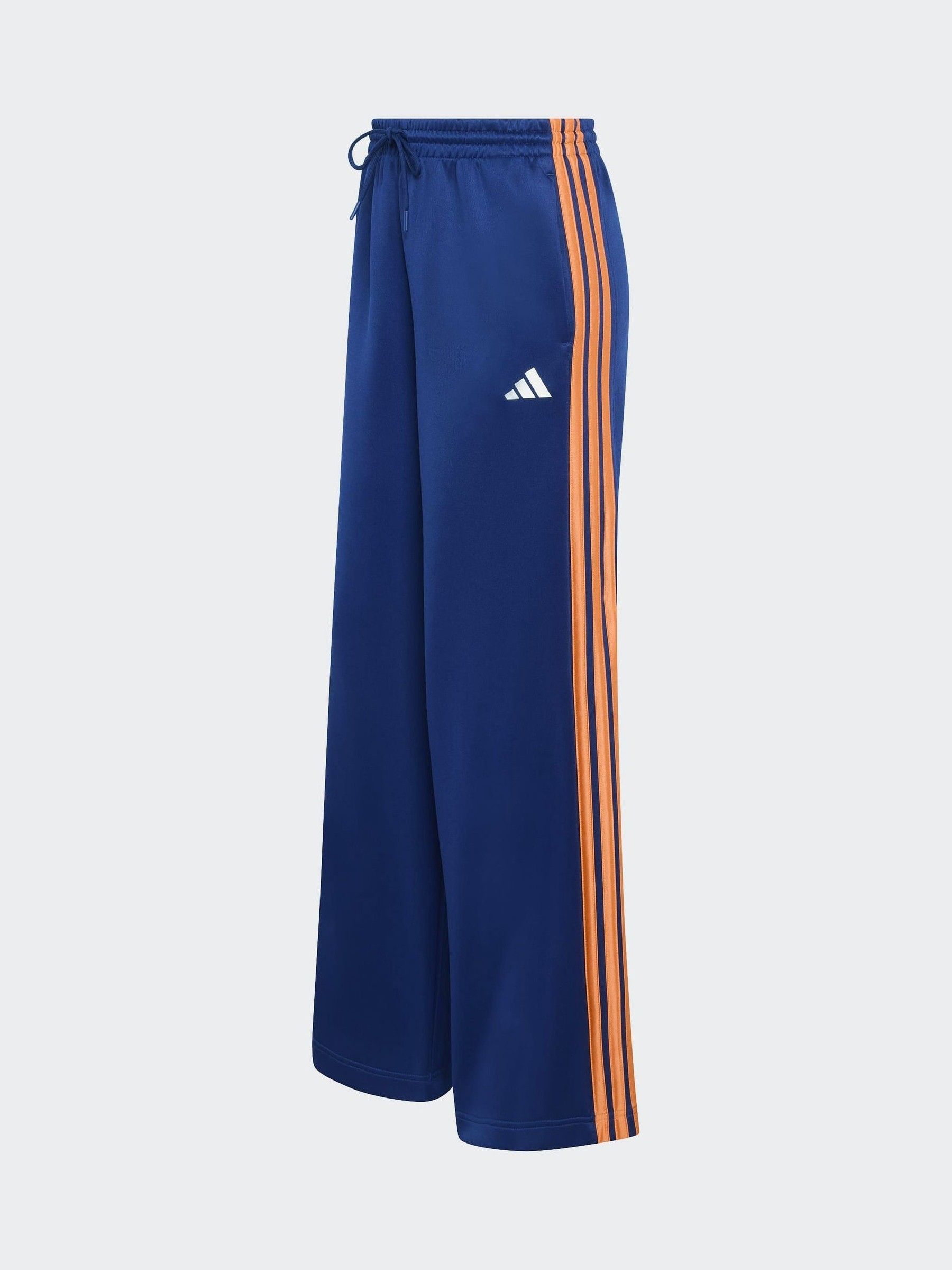 Buy adidas Blue/Orange Stadium Loose Fit 3-Stripes Trackpant