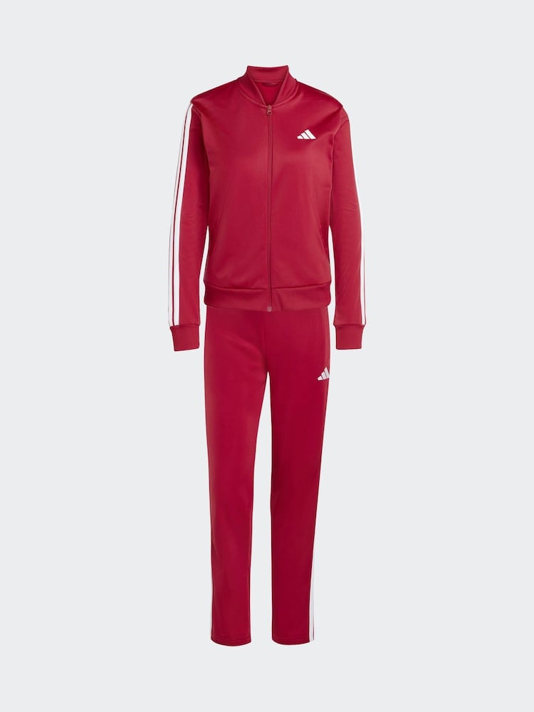 Buy adidas Dark Red Essentials 3-Stripes Tracksuit from Next USA