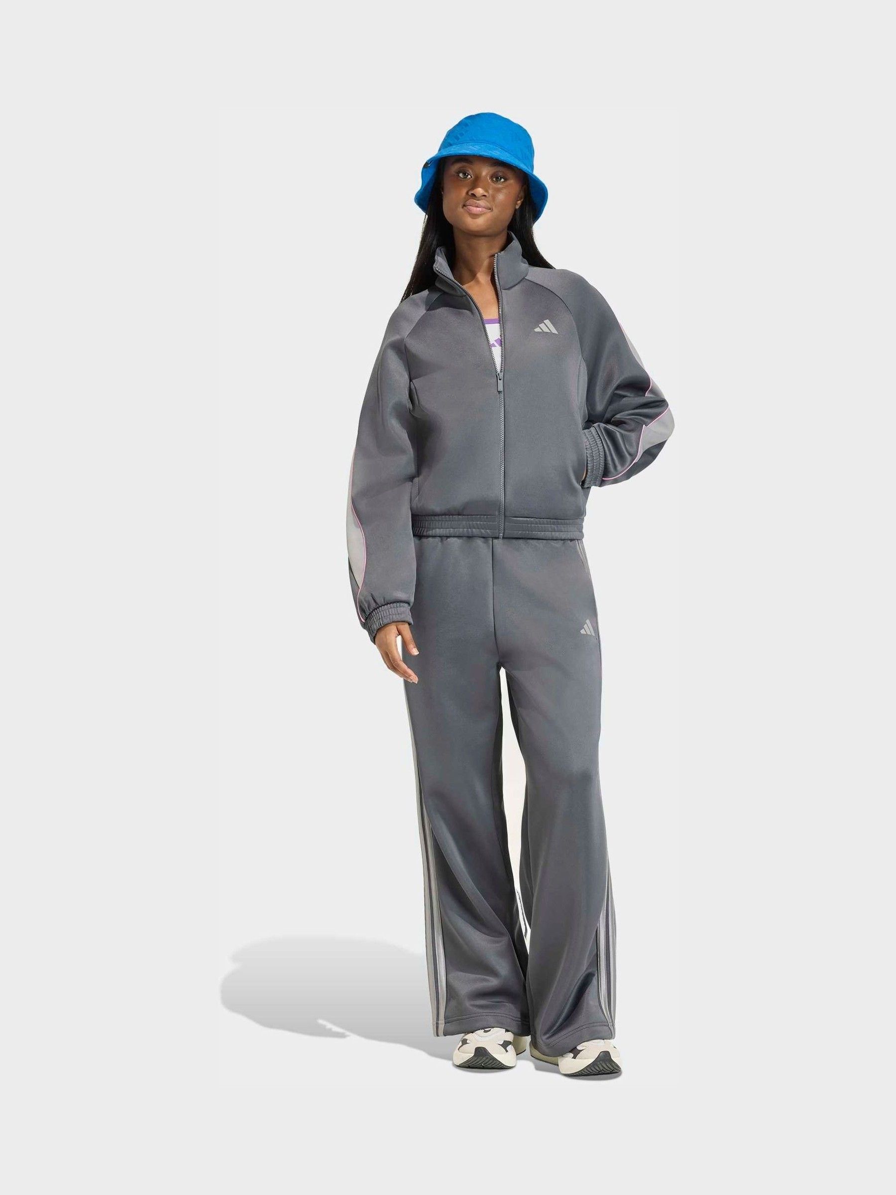 Buy adidas Dark Grey Stadium Loose Fit 3-Stripes Trackpant
