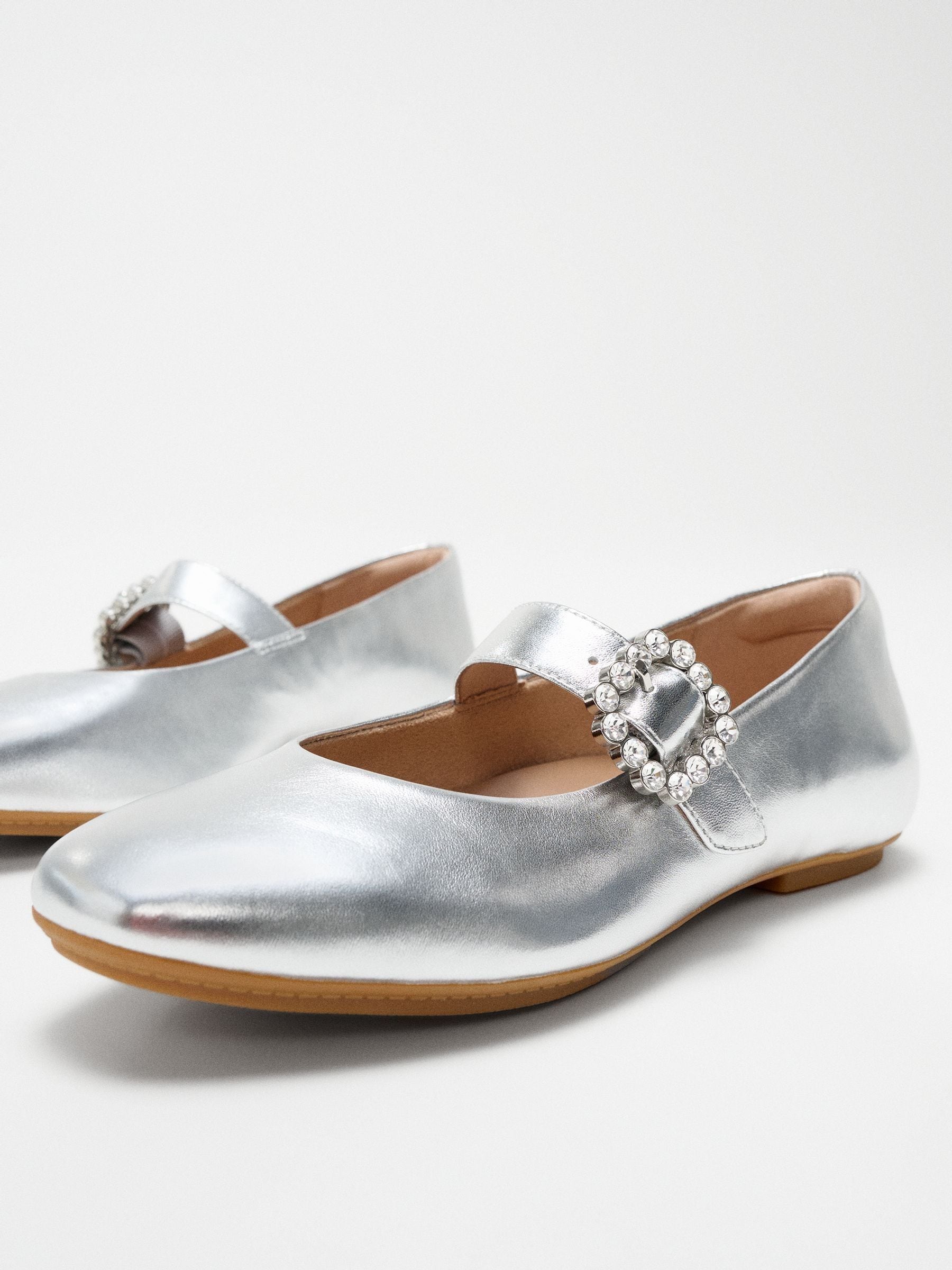 CAREL シルバー マリージェーン シューズ 36 Next：日本 シルバー - FitFlop Delicato クリスタルバックル レザー