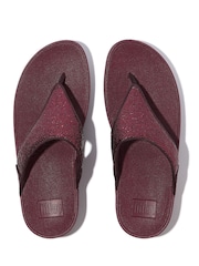 FitFlop Lulu Crinkled Shimmer Toe Post Sandals - Image 4 of 5