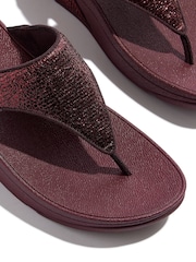 FitFlop Lulu Crinkled Shimmer Toe Post Sandals - Image 5 of 5