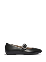 FitFlop Delicato Crystal Buckle Leather Mary Janes Shoes - Image 2 of 5