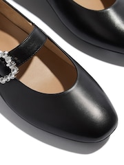 FitFlop Delicato Crystal Buckle Leather Mary Janes Shoes - Image 5 of 5