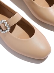 FitFlop Delicato Crystal Buckle Leather Mary Janes Shoes - Image 4 of 5