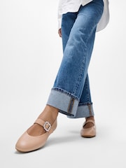 FitFlop Delicato Crystal Buckle Leather Mary Janes Shoes - Image 5 of 5