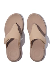FitFlop Cream Go Adjustable Flatform Toe-Post Sandals - Image 3 of 4