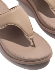 FitFlop Cream Go Adjustable Flatform Toe-Post Sandals - Image 4 of 4