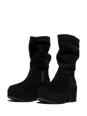 FitFlop Platforms Slouch Suede Heeled Short Boots - Image 5 of 6