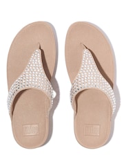 FitFlop Lulu Maxi Crystal Toe Post Black Sandals - Image 4 of 5