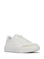 FitFlop Rtg Leather Suede White Sneakers - Image 2 of 4