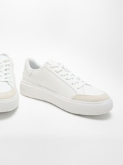 Beli športni copati iz usnja in semiša FitFlop Rtg - Slika 8 iz 8