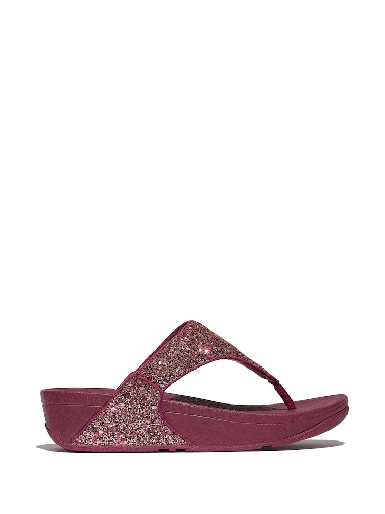 FitFlop Cream Lulu Multi Tonal Glitter Toe Post Sandals - Image 2 of 5 FitFlop Cream Lulu Multi Tonal Glitter Toe Post Sandals - Image 2 of 5