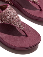 FitFlop Cream Lulu Multi Tonal Glitter Toe Post Sandals - Image 5 of 5