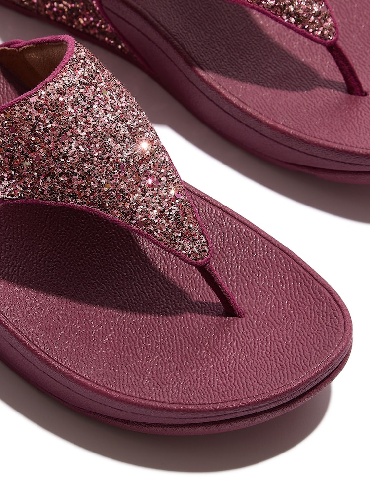 FitFlop Cream Lulu Multi Tonal Glitter Toe Post Sandals - Image 5 of 5 FitFlop Cream Lulu Multi Tonal Glitter Toe Post Sandals - Image 5 of 5