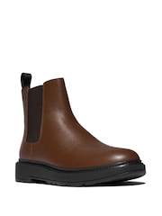 FitFlop Mens Skandi Tumbled Leather Chelsea Boots - Image 1 of 3