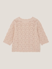 Monsoon Natural Crochet Flower Knit Top - Image 2 of 3