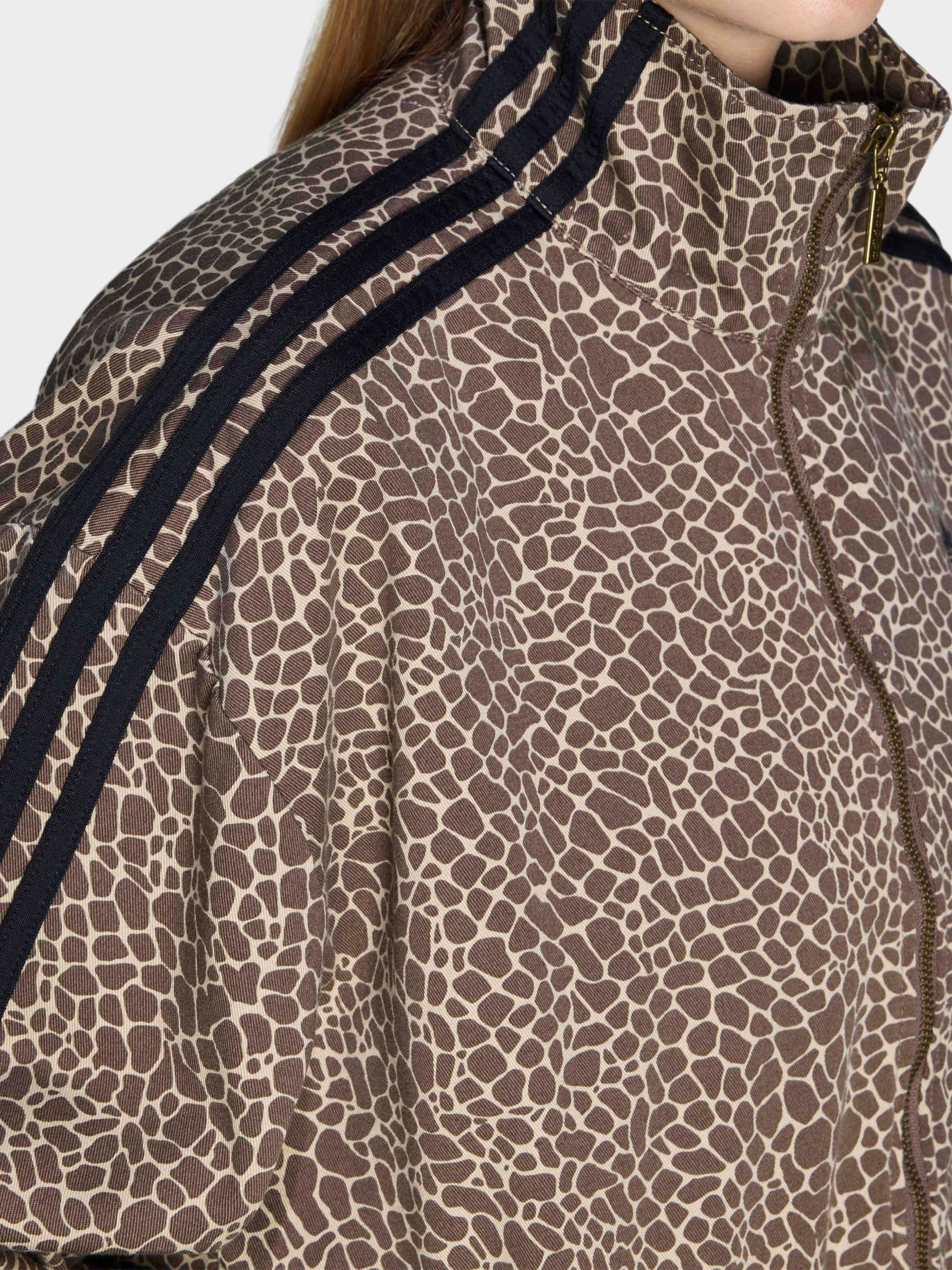 Buy adidas originals Brown Firebird Oversized Aop Denim Jacket