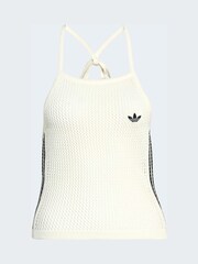 adidas Originals White Crochet Knit Top - Image 5 of 5