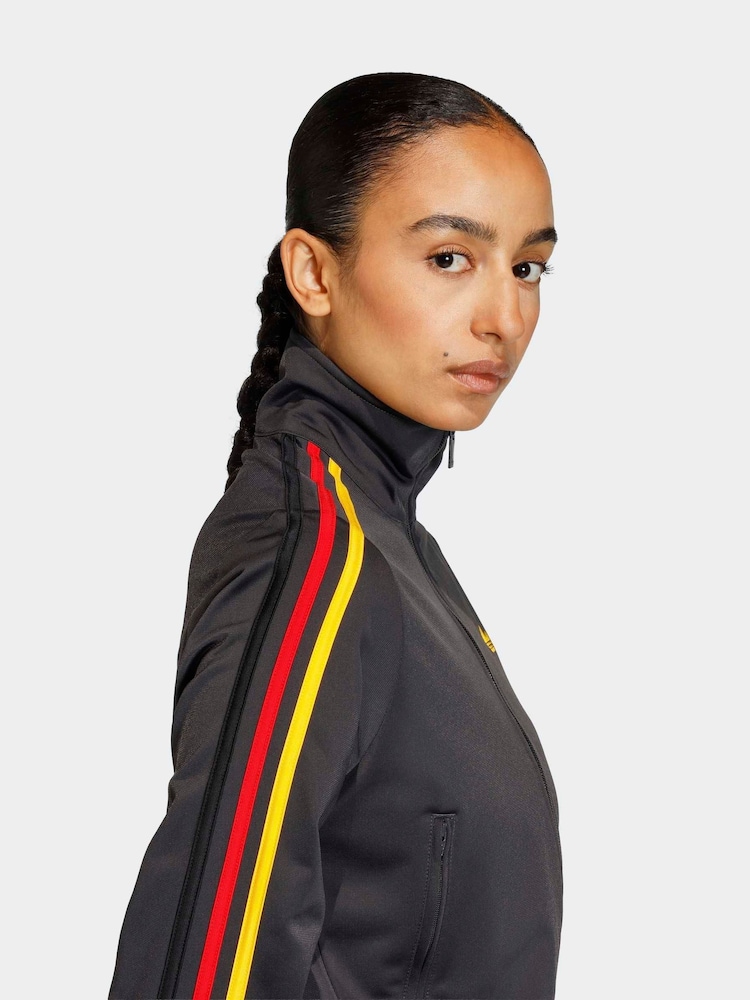 أسود - توب Track كلاسيكي Firebird من adidas Originals - صورة 4 من 4 أسود - توب Track كلاسيكي Firebird من adidas Originals - صورة 4 من 4