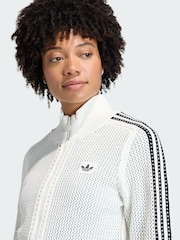 Hvit - Adidas Original Strikket Heklet Firebird Treningstopp - Bilde 5 av 9