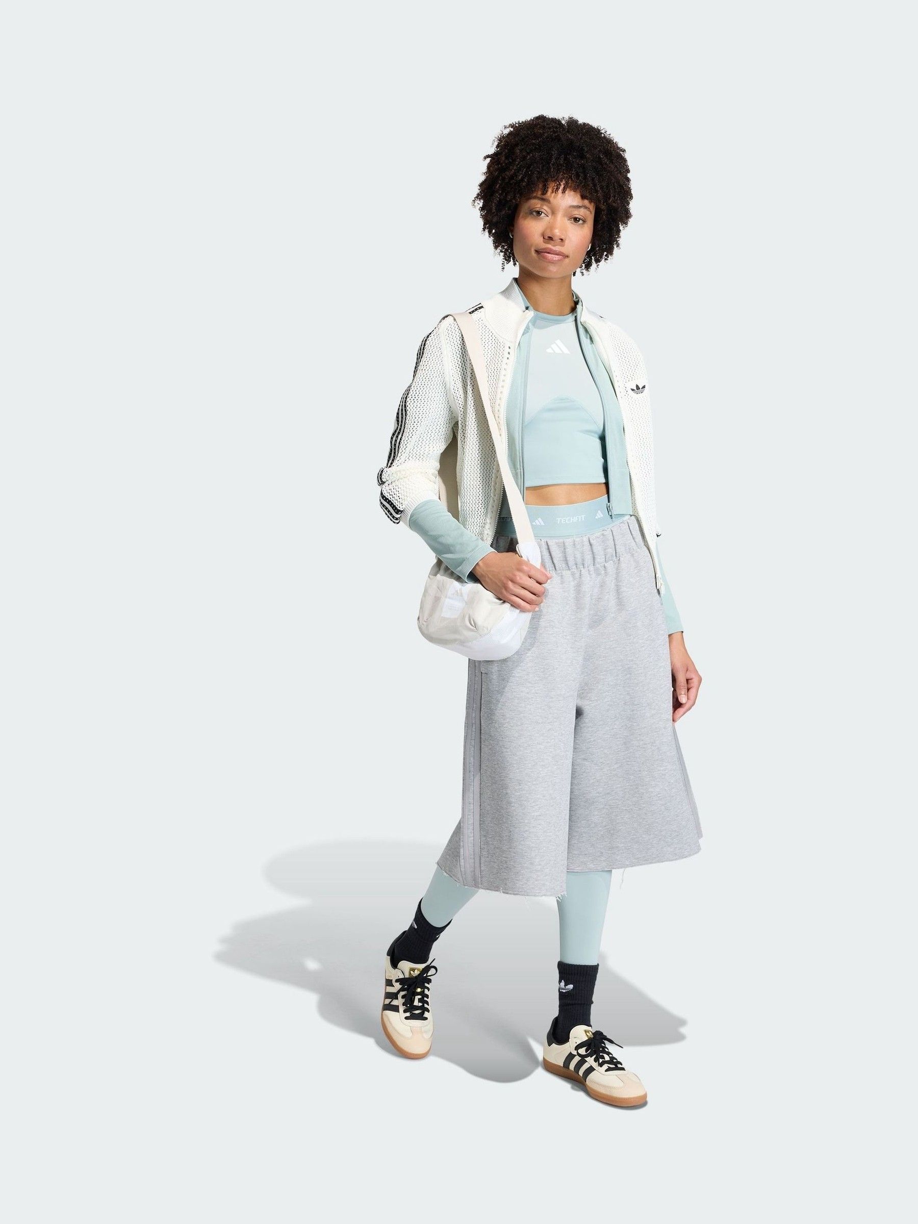 Buy adidas Originals White Knitted Crochet Firebird Track Top from