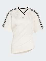 Hvit - adidas originals Rouched Football Inspired T-Shirt - Bilde 5 av 5
