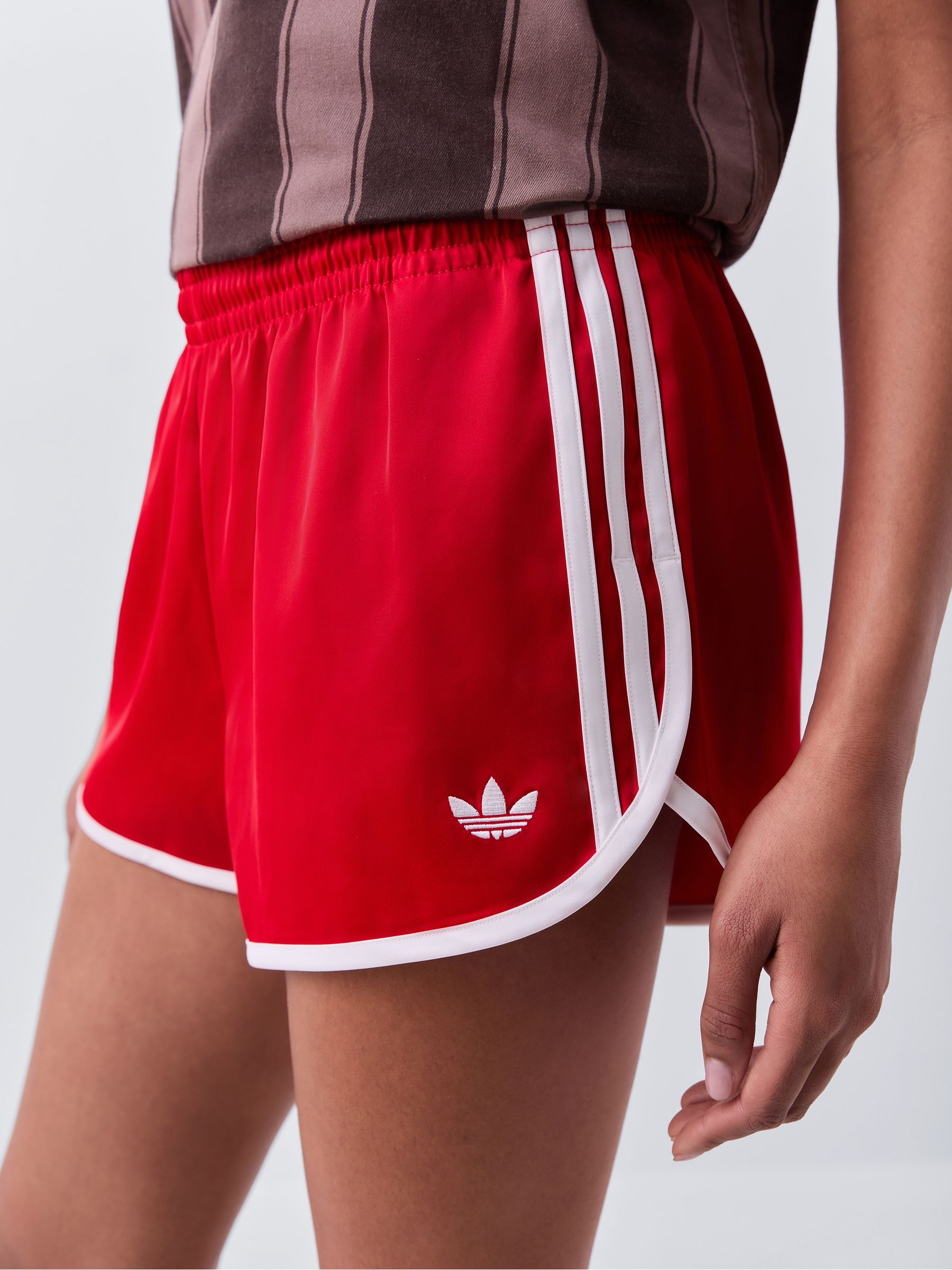 Buy adidas originals Red 3-Stripes Sprinter Shorts from Next USA